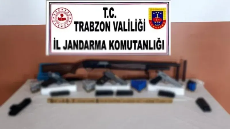 Trabzon’da Düzenlenen Operasyonda Silah Ve Mühimmat Ele Geçirildi